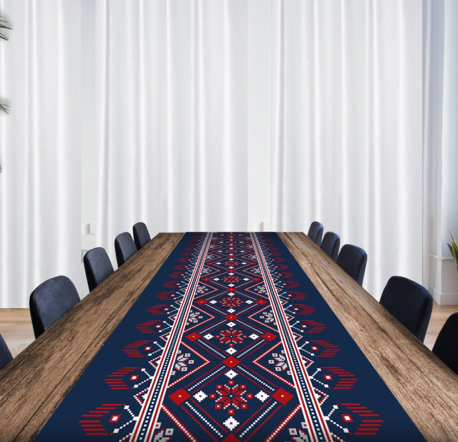 Раннер (доріжка на стіл) з принтом Вишиванка