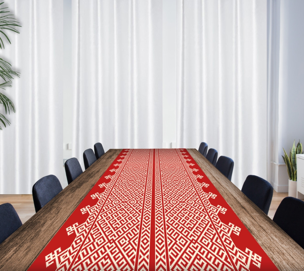 Раннер (доріжка на стіл) з принтом Вишиванка