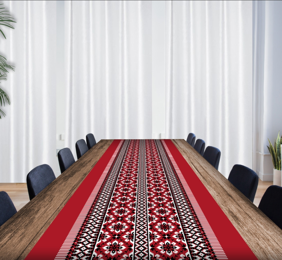 Раннер (доріжка на стіл) з принтом Вишиванка