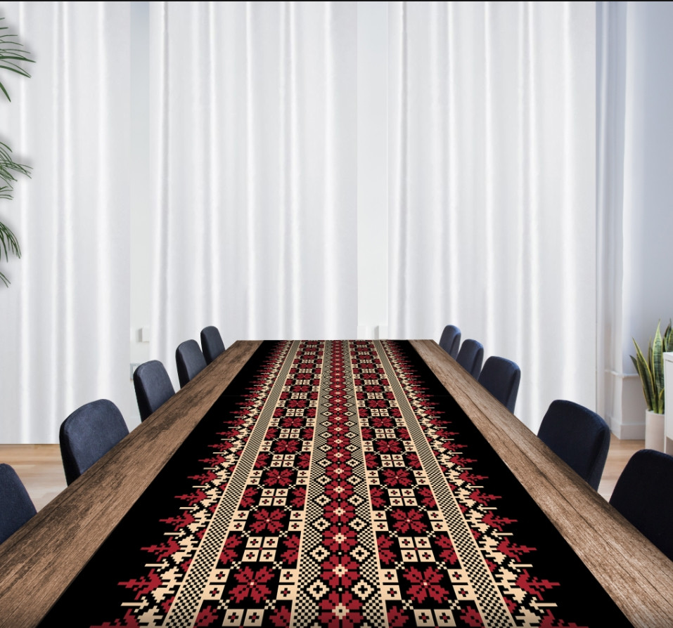 Раннер (доріжка на стіл) з принтом Вишиванка