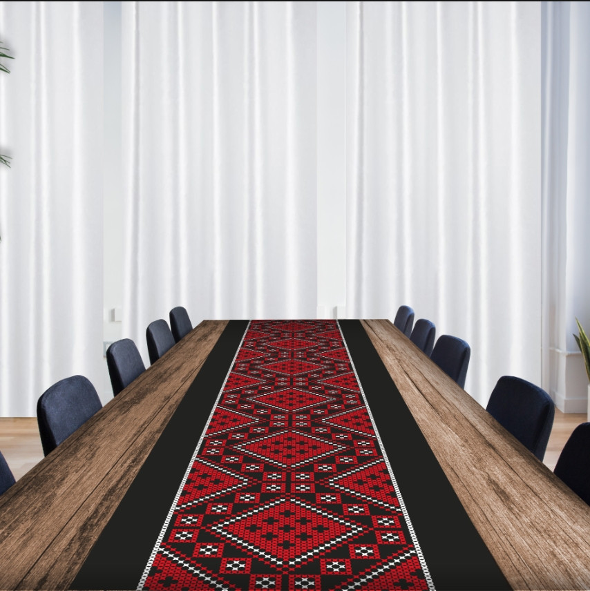 Раннер (доріжка на стіл) з принтом Вишиванка