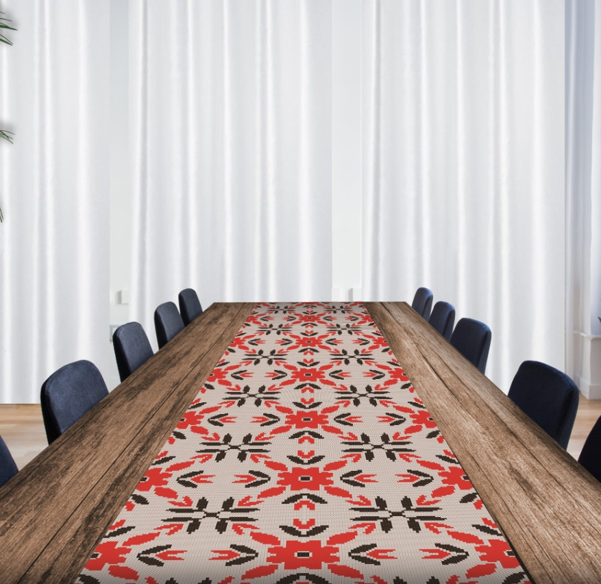 Раннер (доріжка на стіл) з принтом Вишиванка