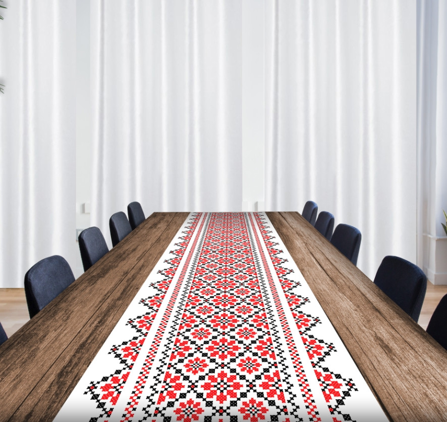 Раннер (доріжка на стіл) з принтом Вишиванка