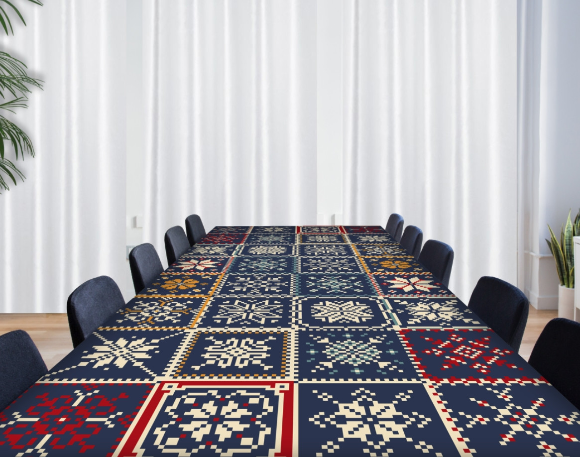 Скатертина з принтом Вишиванка