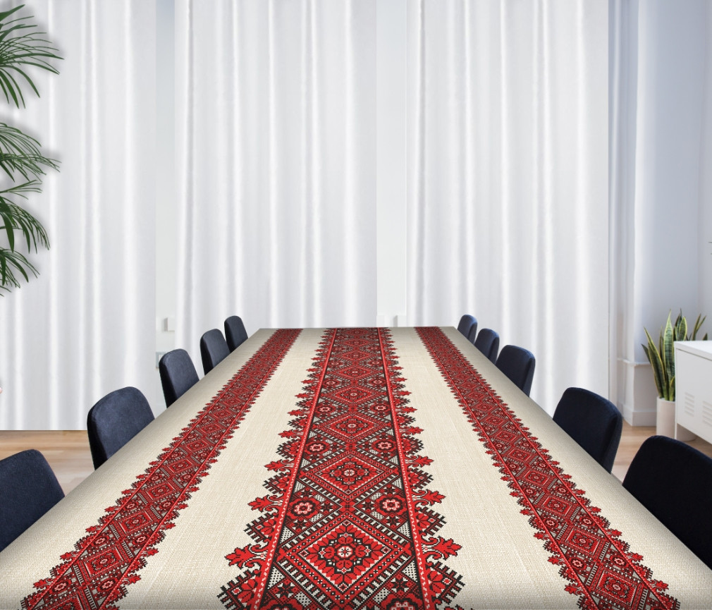 Скатертина з принтом Вишиванка