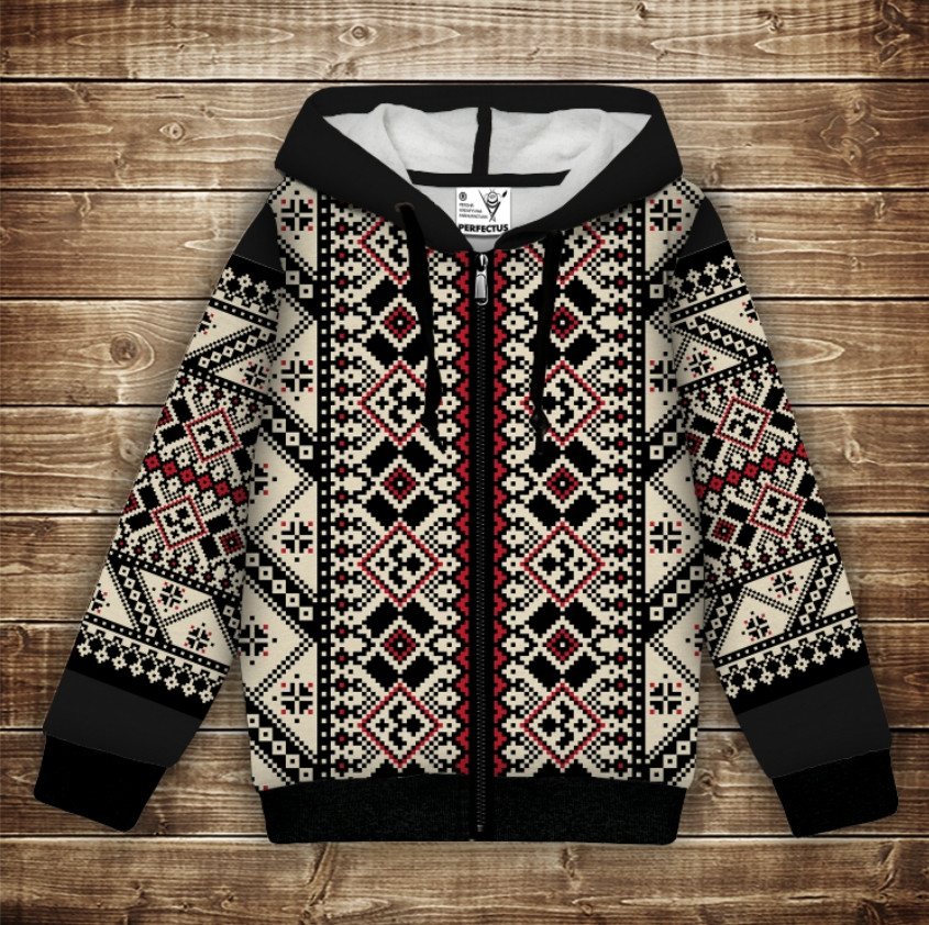Худі з 3Д принтом Вишиванка етно - орнамент. Дорослі і Дитячі розміри ВСІ Розміри Преміум тканина