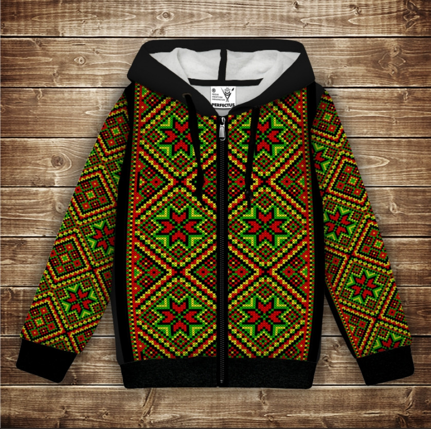 Худі з 3Д принтом Вишиванка етно - орнамент. Дорослі і Дитячі розміри ВСІ Розміри Преміум тканина