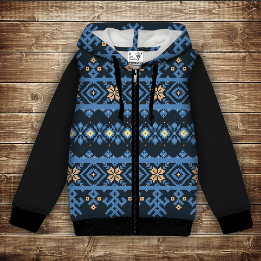 Худі з 3Д принтом Різдвяний (Скандинавський) етно орнамент. Дорослі і Дитячі розміри ВСІ Розміри Преміум тканина