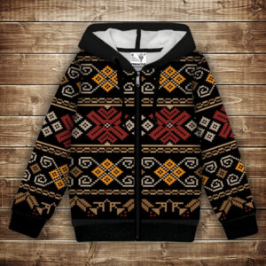 Худі з 3Д принтом Вишиванка етно орнамент. Дорослі і Дитячі розміри ВСІ Розміри Преміум тканина