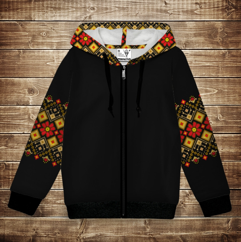 Худі з 3Д принтом Вишиванка етно орнамент. Дорослі і Дитячі розміри ВСІ Розміри Преміум тканина