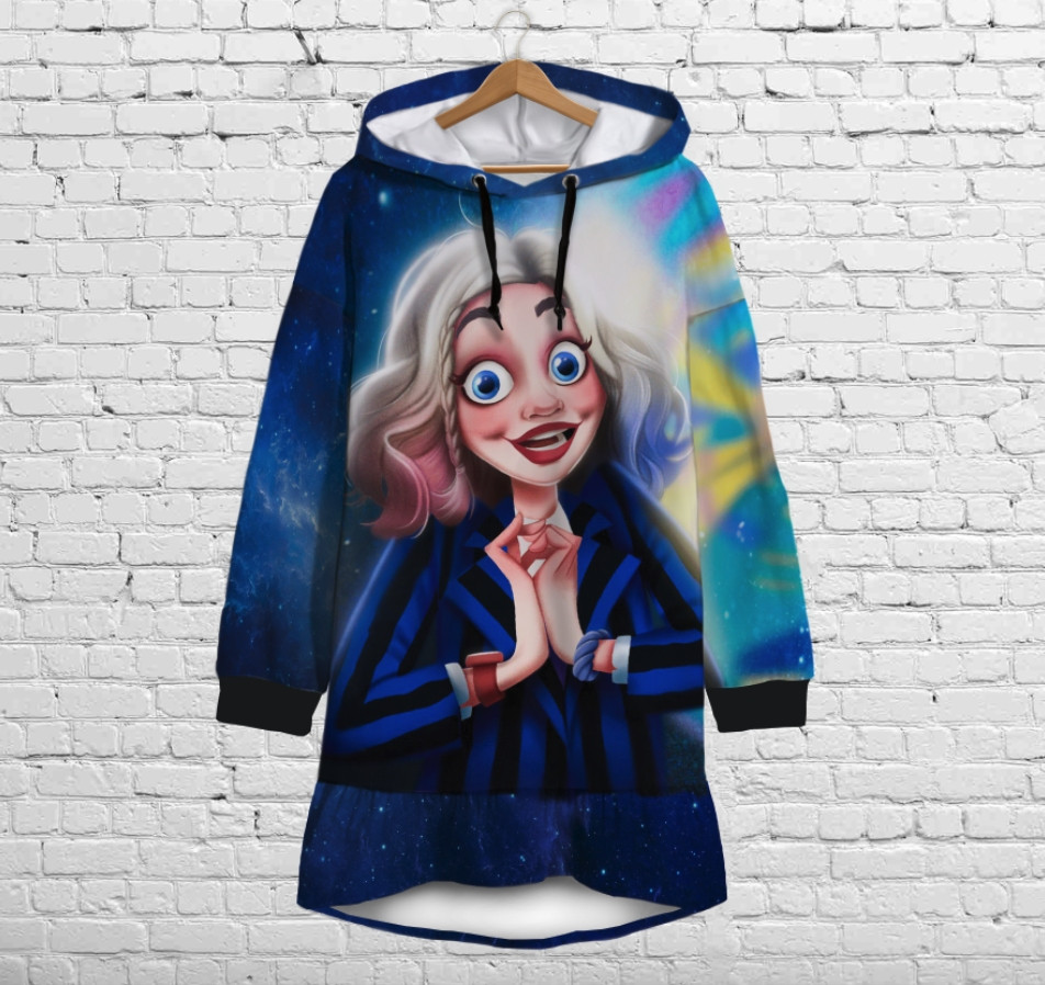 Плаття-худі рожеве з капюшоном і воланом Еніт (Wednesday Addams) Дитячі і дорослі розміри. ВСІ Розміри Преміум тканина