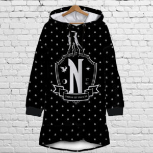 Плаття-худі з капюшоном і воланом Академія Невермор Венздей Аддамс і Річ (Wednesday Addams) Дитячі і дорослі розміри. ВСІ Розміри