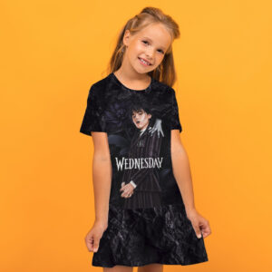 Плаття з воланом Венсдей Аддамс Wednesday Addams Дитячі і дорослі розміри. ВСІ Розміри Преміум тканина