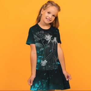 Плаття з воланом Венсдей Аддамс Wednesday Addams Дитячі і дорослі розміри. ВСІ Розміри Преміум тканина