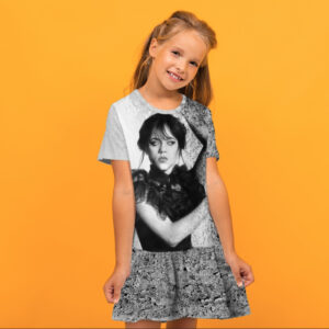 Плаття з воланом Венсдей Аддамс Wednesday Addams Дитячі і дорослі розміри. ВСІ Розміри Преміум тканина