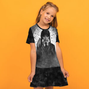 Плаття з воланом Венсдей Аддамс Wednesday Addams Дитячі і дорослі розміри. ВСІ Розміри Преміум тканина