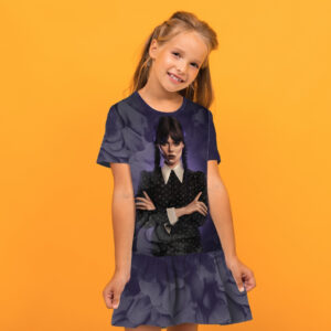 Плаття з воланом Венсдей Аддамс Wednesday Addams Дитячі і дорослі розміри. ВСІ Розміри Преміум тканина