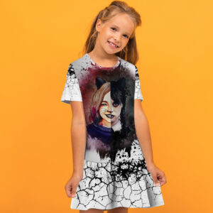 Плаття з воланом Еніт і Венсдей Аддамс Wednesday Addams Дитячі і дорослі розміри. ВСІ Розміри Преміум тканина