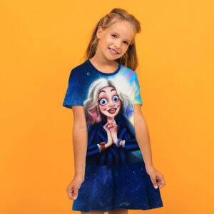 Плаття з воланом Еніт і Венсдей Аддамс Wednesday Addams Дитячі і дорослі розміри. ВСІ Розміри Преміум тканина