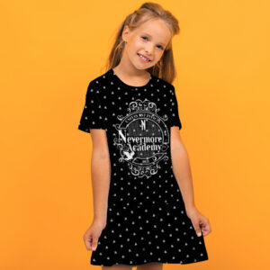 Плаття з воланом Академія Невермор Венсдей Аддамс Wednesday Addams Дитячі і дорослі розміри. ВСІ Розміри Преміум тканина