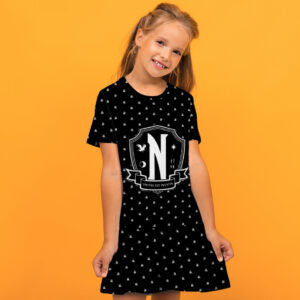 Плаття з воланом Академія Невермор Венсдей Аддамс Wednesday Addams Дитячі і дорослі розміри. ВСІ Розміри Преміум тканина