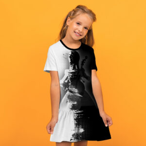 Плаття з воланом Венсдей Аддамс грає на віолончелі Wednesday Addams Дитячі і дорослі розміри. ВСІ Розміри Преміум тканина