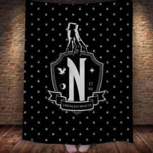 Плед з 3D принтом Академія Неверморт Вензді Аддамс