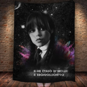 Плед з 3D принтом Вензді Аддамс