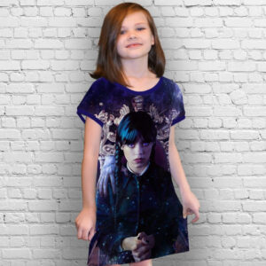 Плаття-туніка 3D Вензді Аддамс Венздей Аддамс (Wednesday Addams) ВСІ Розміри Преміум тканина