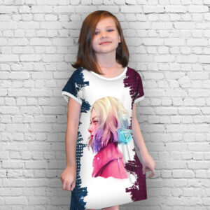 Плаття-туніка 3D Вензді Аддамс і Еніт Венздей Аддамс (Wednesday Addams) ВСІ Розміри Преміум тканина