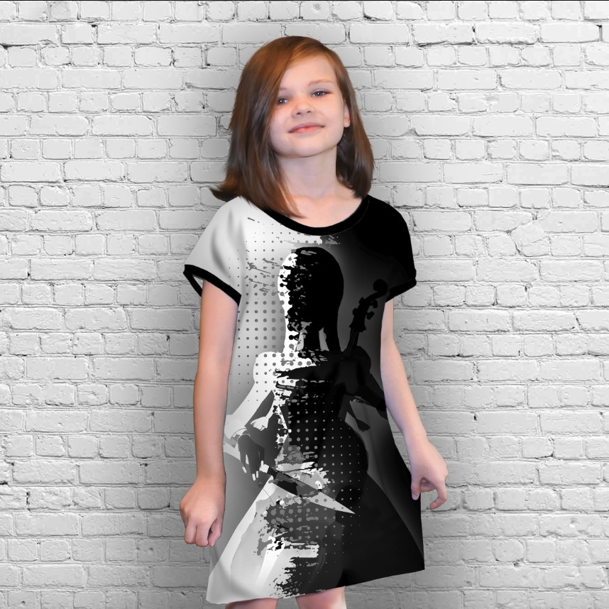 Плаття-туніка 3D Вензді Аддамс Венздей Аддамс (Wednesday Addams) ВСІ Розміри Преміум тканина