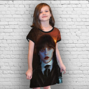 Плаття-туніка 3D Вензді Аддамс Венздей Аддамс (Wednesday Addams) ВСІ Розміри Преміум тканина