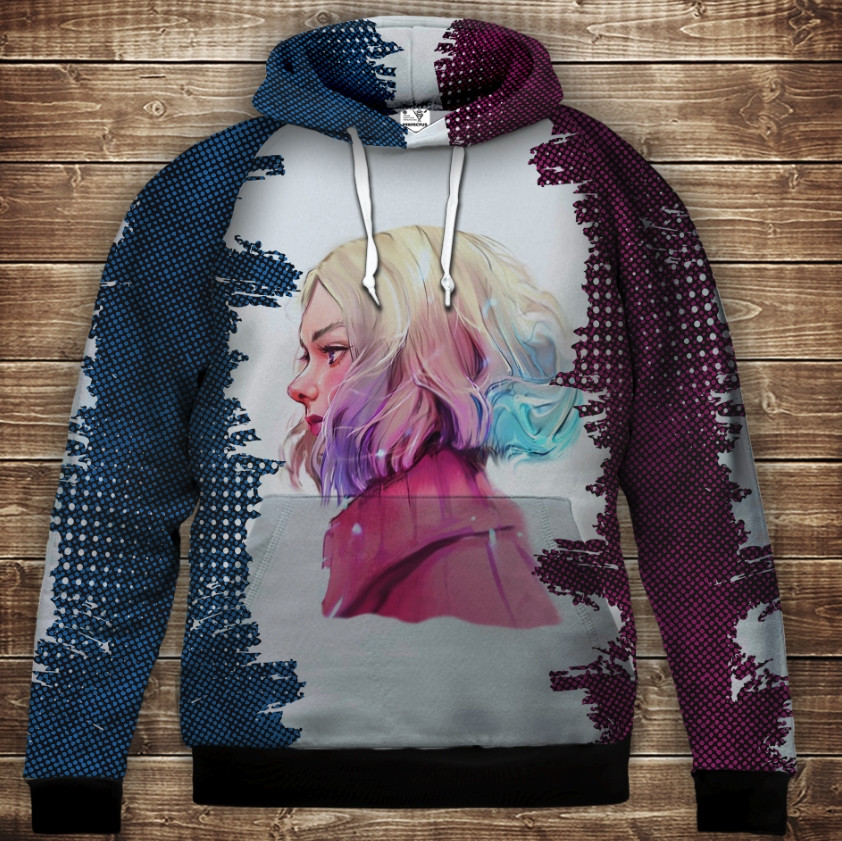 Толстівка з 3D принтом Еніт. Вензді Аддамс (Wednesday Addams) Дитячі і дорослі розміри. ВСІ Розміри Преміум тканина