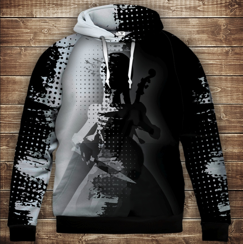 Толстівка з 3D принтом Вензді Аддамс (Wednesday Addams) Дитячі і дорослі розміри. ВСІ Розміри Преміум тканина