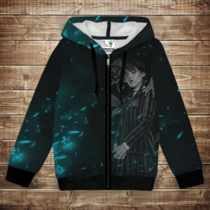 Худі з 3D принтом Вензді Аддамс (Wednesday Addams) Всі розміри. ВСІ Розміри Преміум тканина