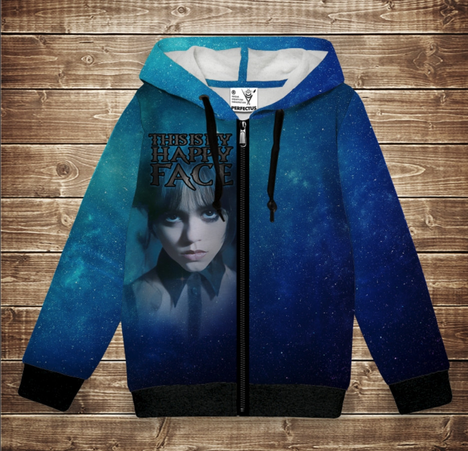 Худі з 3D принтом Вензді Аддамс (Wednesday Addams) Всі розміри. ВСІ Розміри Преміум тканина