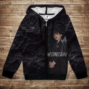 Худі з 3D принтом Вензді Аддамс (Wednesday Addams) Всі розміри. ВСІ Розміри Преміум тканина