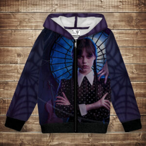Худі з 3D принтом Вензді Аддамс (Wednesday Addams) Всі розміри. ВСІ Розміри Преміум тканина