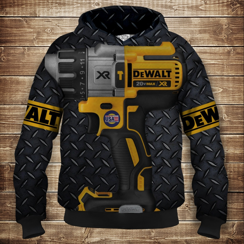 Толстівка з 3D принтом De Walt Всі розміри. ВСІ Розміри Преміум тканина