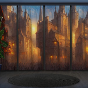 Штори з Фотоштораом на тему: Фантастичний фахверх