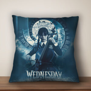 Подушка з 3D принтом на тему: Вензді Аддамс Венздей Аддамс (Wednesday Addams)