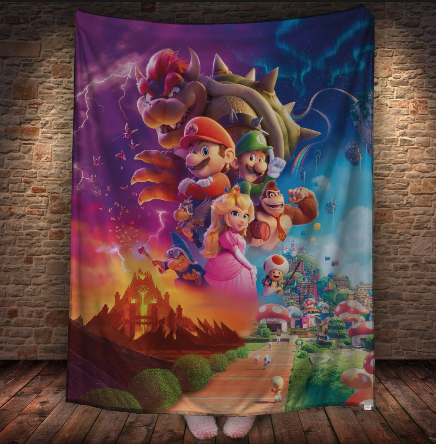 Плед з 3D принтом Super Mario 150х200 см.