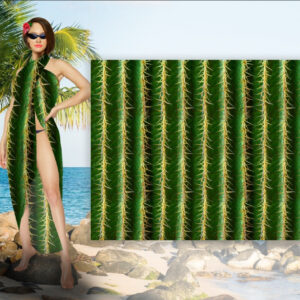 Парео-хустка-палантин 10 в 1 з принтом Кактус ВСІ Розміри