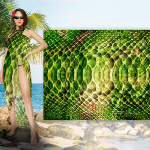 Парео-хустка-палантин 10 в 1 з принтом Змія ВСІ Розміри