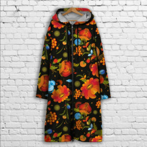 Кардиган - худі на блискавці з 3Д принтом Квіти орнамент ВСІ Розміри Преміум тканина