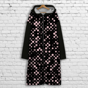 Кардиган - худі на блискавці з 3Д принтом Рожева крапинка ВСІ Розміри Преміум тканина