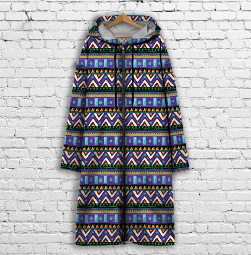 Кардиган - худи на молнии с 3Д принтом Етно орнамент ВСІ Розміри Преміум тканина