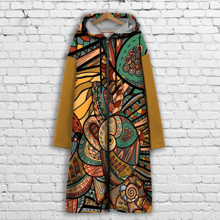 Кардиган - худи на молнии с 3Д принтом Етно орнамент ВСІ Розміри Преміум тканина