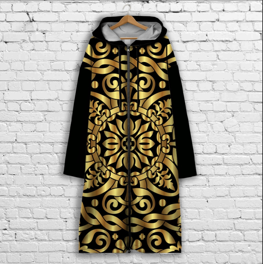 Кардиган - худи на молнии с 3Д принтом Етно орнамент ВСІ Розміри Преміум тканина