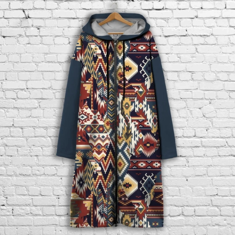 Кардиган - худи на блискавці с 3Д принтом Етно орнамент ВСІ Розміри Преміум тканина
